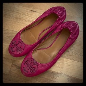Tory Burch pink/purple flats